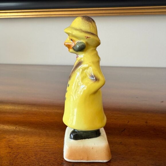 Vintage Old Salty Sea Captain Cape Cod Fisherman Salt Pepper Shaker Japan Parrot - Picture 5 of 10